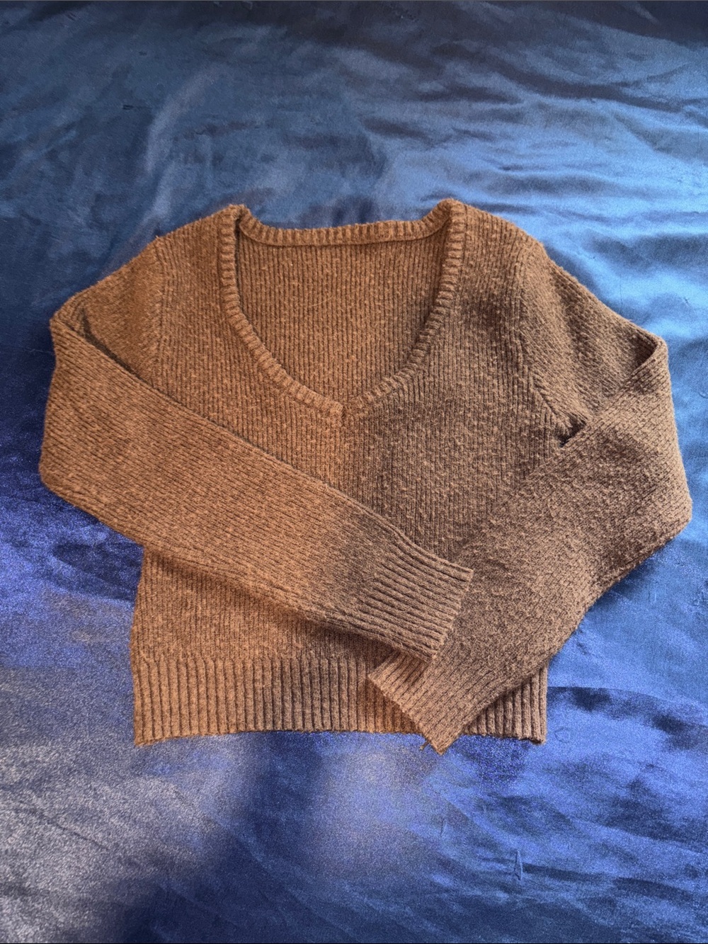 SHEIN Brown V-Neck Women's Sweater